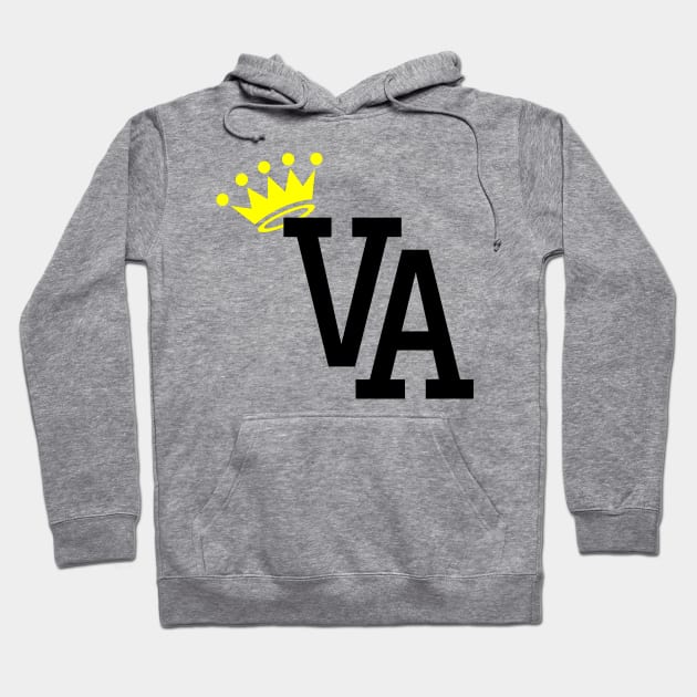 King of Virginia VA by AiReal Apparel Hoodie by airealapparel